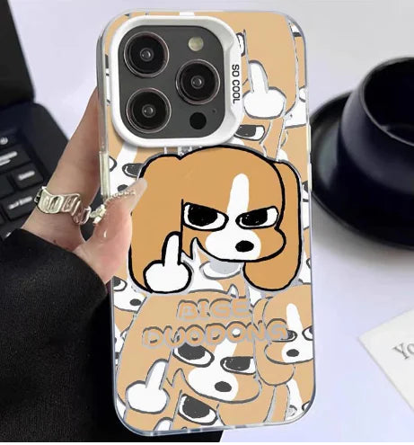 "Fun Letter Dog Case for Apple Devices"