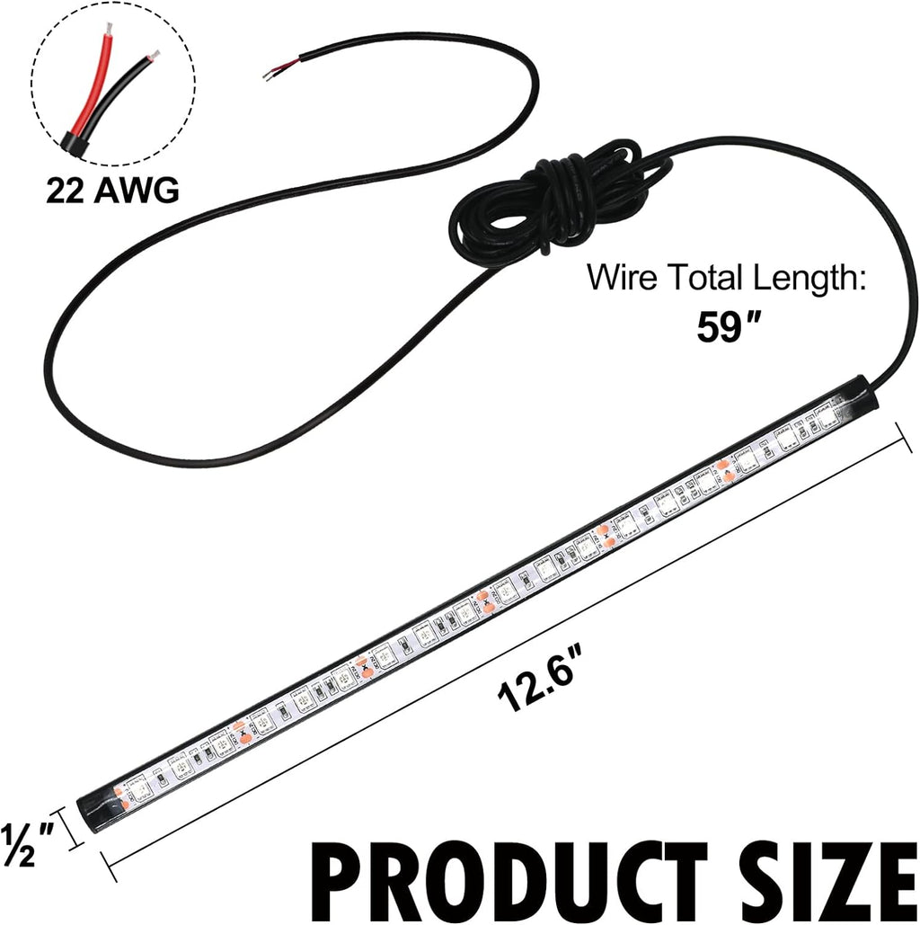 LED Pontoon Boat Lights, IP67 Waterproof Interior and Deck Light for Night Fishing, Courtesy Lighting for Yachts, Bass Boats, and Jet Skis(3.5W)
